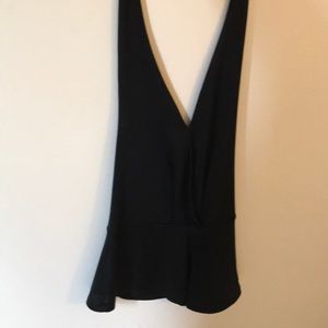 Urban Outfitters Black (Backless) Halter Top